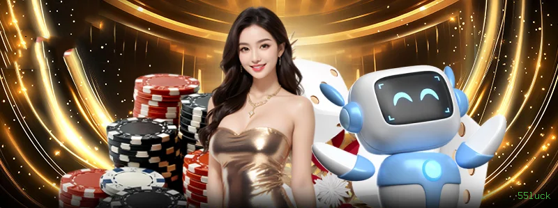 Cassino ao vivo da 55luck com dealers reais
